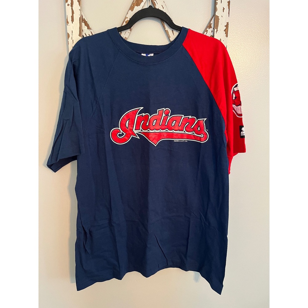 Vtg Starter MLB Cleveland Indians 1994 T-Shirt Size XL Made In USA